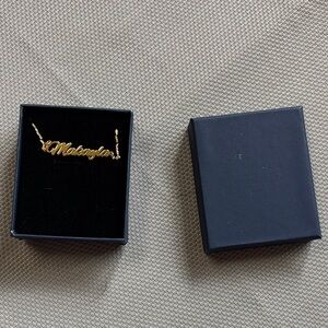 Gold Name Necklace “Makayla” NWT